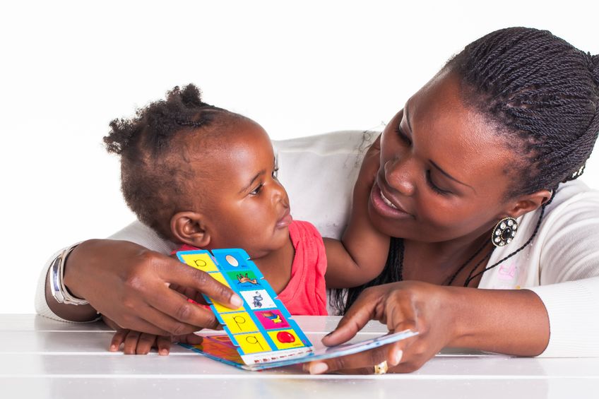 baby and mother or childcare